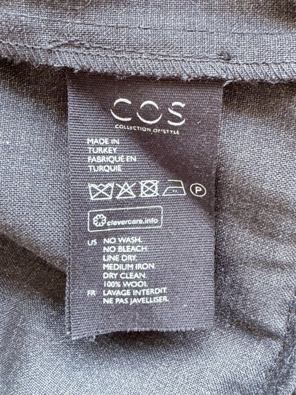 COS Sleeveless Top Ruffle Hem Minimalist Office Chic Gray Size 4 - Picture 9 of 10